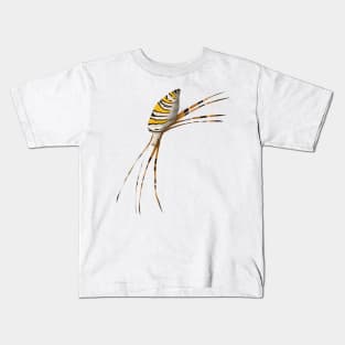 yellow black spider Kids T-Shirt